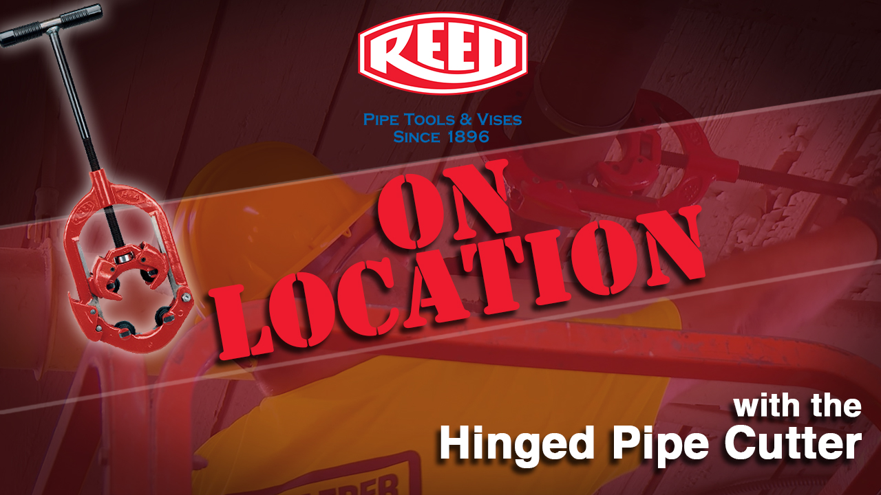 Hinged Pipe Cutter On Location - Spaeder